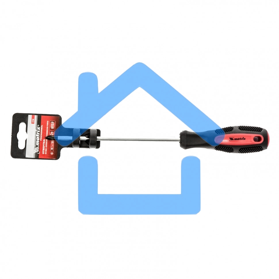 Отвертка Anti-Slip, PH1 х 150 мм, CrV, двухкомп. рукоятка Matrix