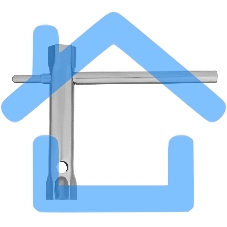 Набор ключей-трубок торцевых, 8 х 17 мм, вороток, оцинкованные, 6 шт. Sparta 137405