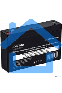 Батарея ExeGate EP234536RUS GP 672/EXG672 (6V 7.2Ah) клеммы F1