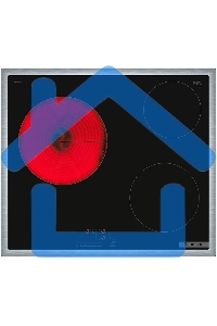 Электрическая варочная панель Bosch PKM645BB2E, стеклокерамическая поверхность, независимая, рамка-сталь, черный 4.8x58.3x51.3