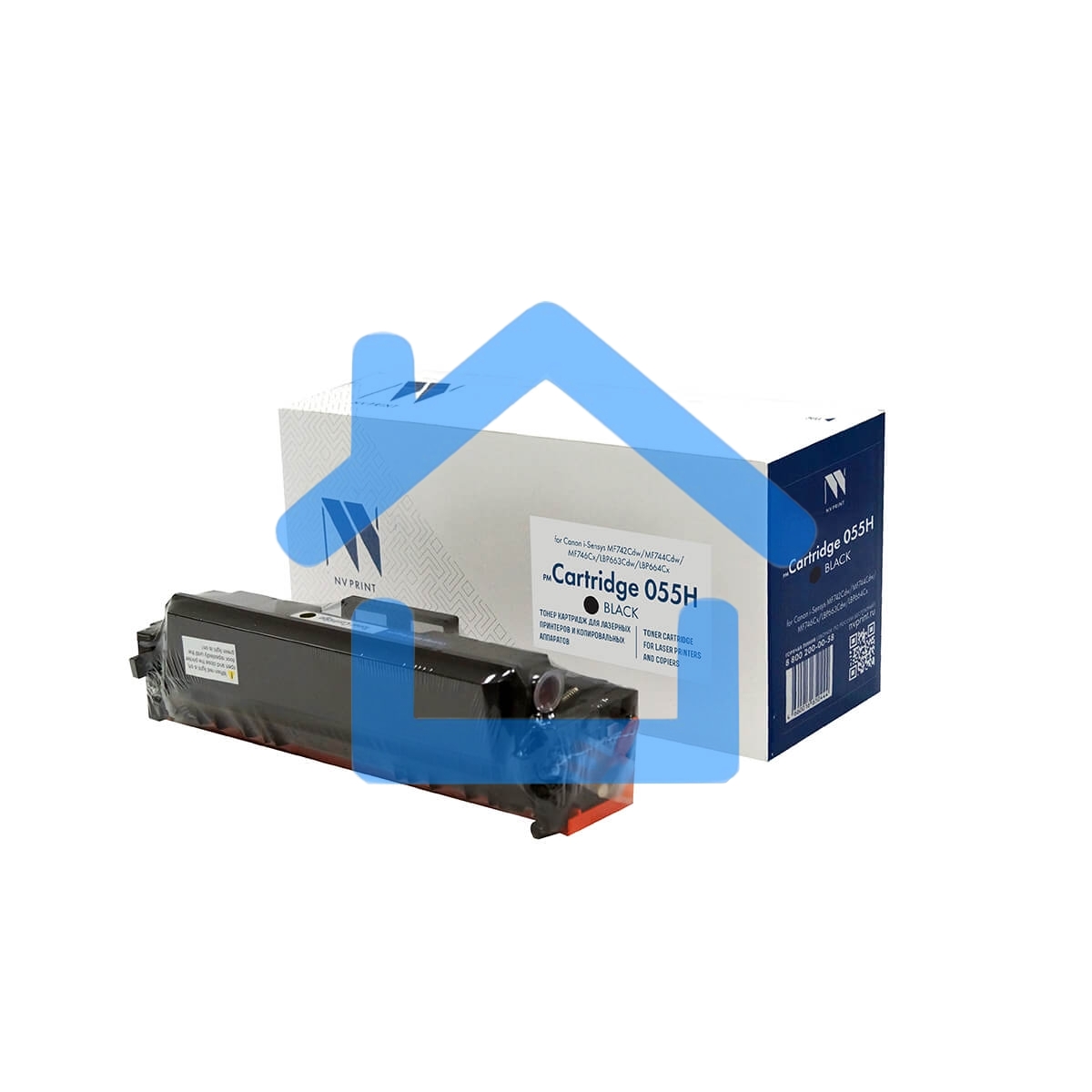 Картридж лазерный NVP совместимый NV-055H Black (БЕЗ ЧИПА) для Canon i-Sensys MF742Cdw/MF744Cdw/MF746Cx/LBP663Cdw/LBP664Cx (7600k)