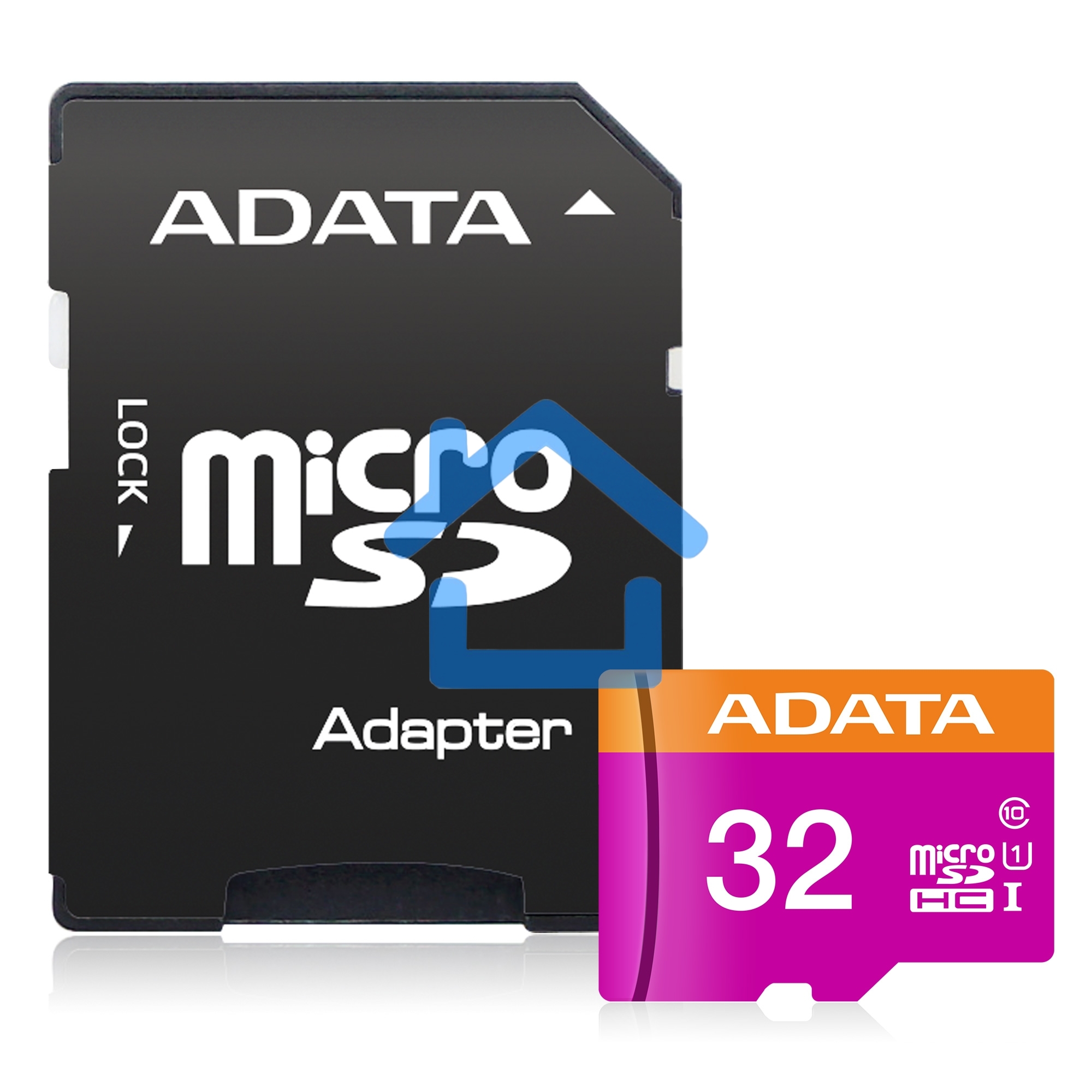 Флеш карта microSDHC 32Gb ADATAUHS-1 CL10 (AUSDH32GUICL10-RA1) + SD adaptor