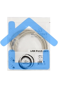 Патч-корд UTP Cablexpert кат.5e, 1.5м, литой, многожильный (серый)
