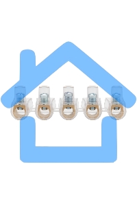 Концевой зажим винтовой изолированный КЗВИ 16 мм (5х1) (10 шт./уп.) Rexant