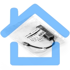 Хаб USB (концентратор) ExeGate DUB-4TC (кабель-адаптер USB Type C --> 4xUSB3.0, Plug&Play, серебристый)