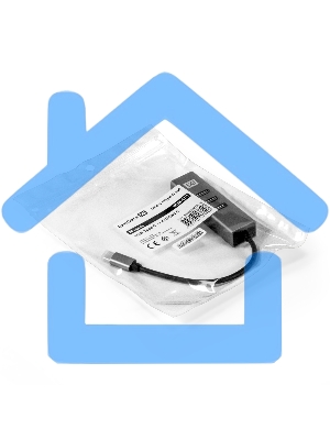 Хаб USB (концентратор) ExeGate DUB-4TC (кабель-адаптер USB Type C --> 4xUSB3.0, Plug&Play, серебристый)