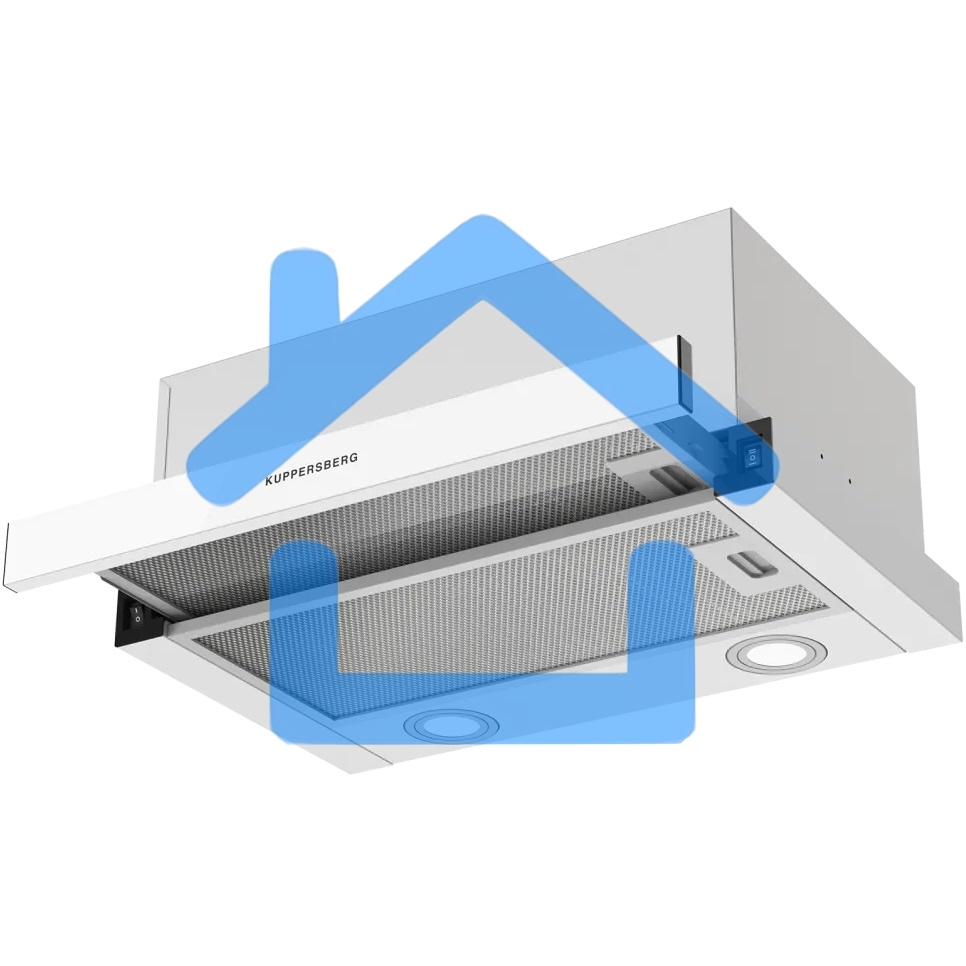 Вытяжка встраиваемая Kuppersberg Slimhit 50 WG белый, 50 см, 750 куб. м/ч, 51 дБ