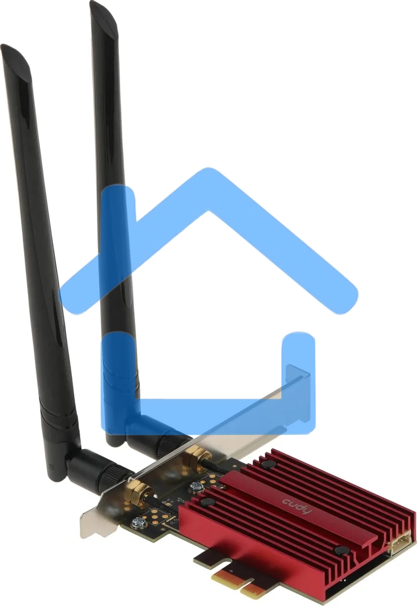 Сетевой адаптер Wi-Fi + Bluetooth Cudy WE3000S АХ5400 PCI Express (ант.внеш.съем) 2ант.