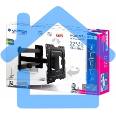 Кронштейн Kromax DIX-18 BLACK(для LED/LCD телевизоров 22