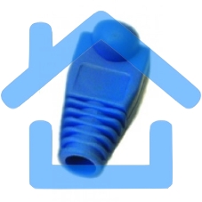 Защитные колпачки для кабеля 6,0мм cat.5, на соединение коннектора с кабелем, синий, 100 шт. в пчк