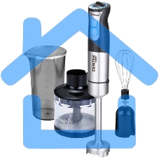 Блендер погружной Centek CT-1342 1400 Вт, черный/стальной