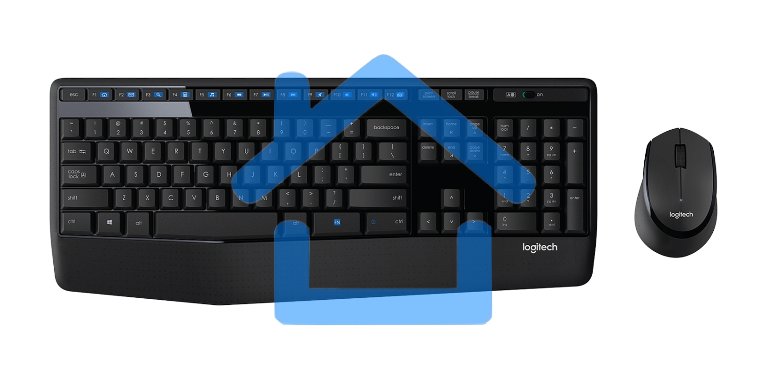 Клавиатура + мышь Logitech MK345 клав:черный мышь:черный USB 2.0 беспроводная Multimedia