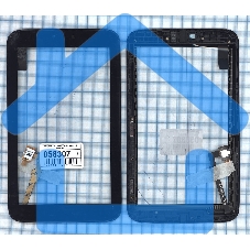 Сенсорное стекло (тачскрин) для Alcatel Pop 7S JDC.3931FPC-D черное c рамкой