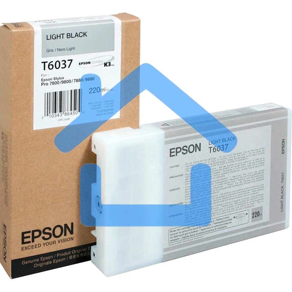 Картридж струйный Epson C13T603700 серый (220 мл) для Epson St Pro 7800/9800/7880/9880