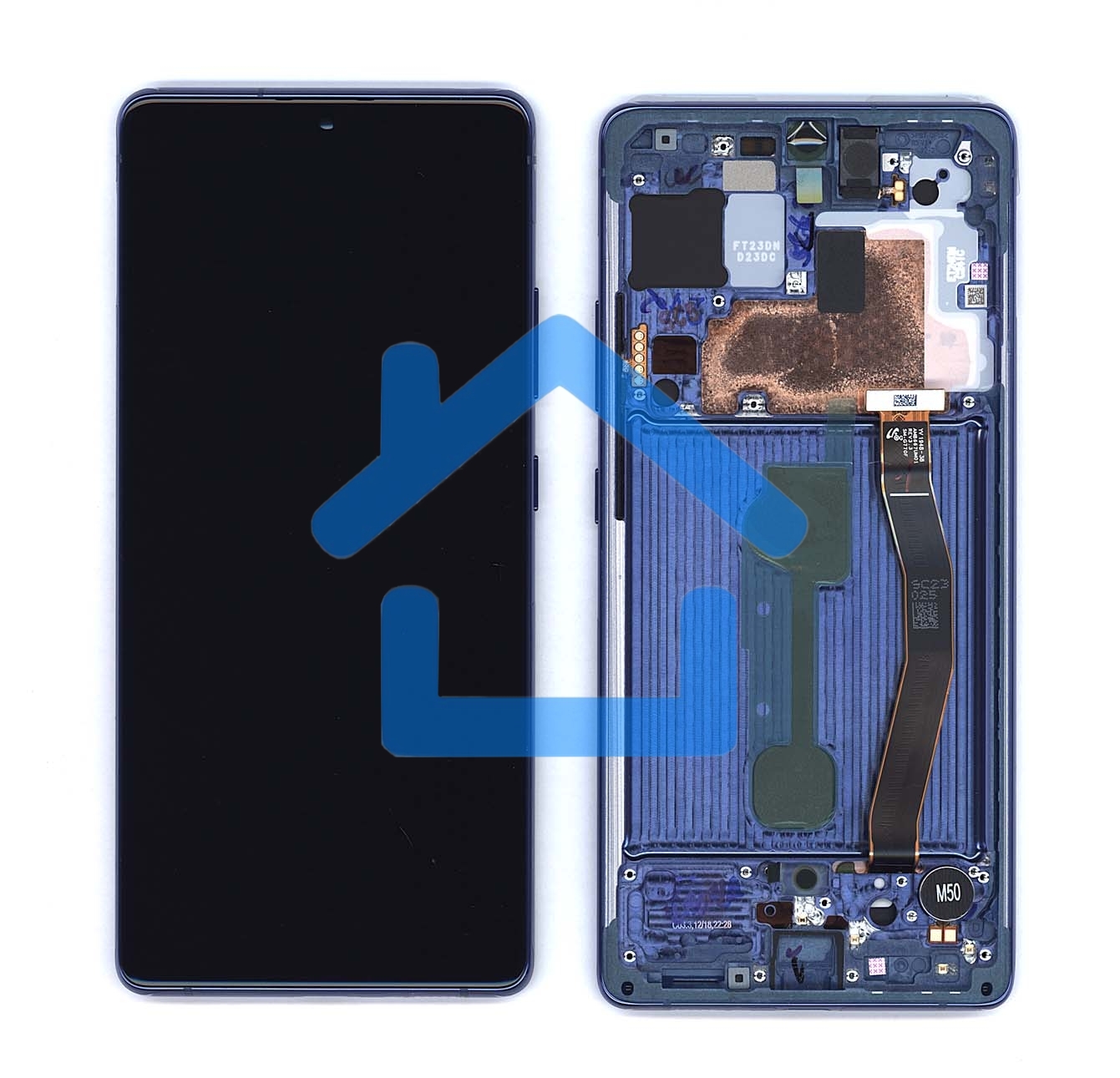 Дисплей для Samsung Galaxy S10 Lite SM-G770F/DS синий с рамкой