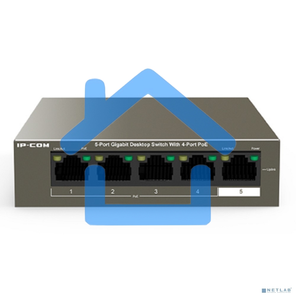 Коммутатор 5PORT 10/100/1000M G1105P-4-63W IP-COM