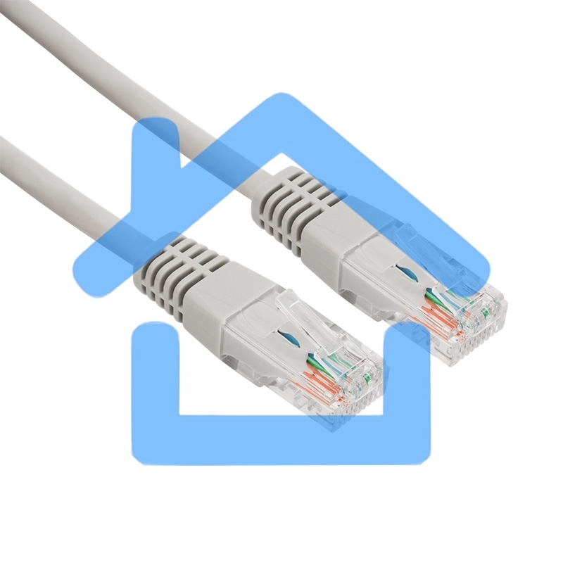 Пaтч-корд U/UTP Rexant, категория 5e, RJ45-RJ45, неэкранированный, LSZH серый, 5м