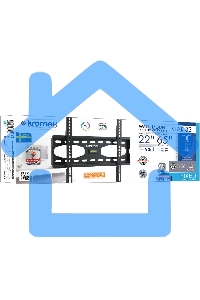 Крепеж Kromax STAR-33 new черный, Кр. стал. настенный для TV 22