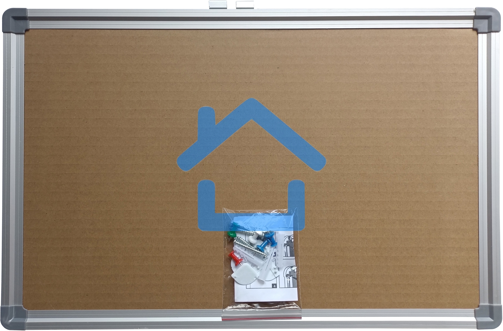 Доска пробковая Buro 60x90см, алюминиевая рама