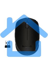 Мышь беспроводная Logitech M171 черный/серый, 1000 dpi, радиоканал, USB, кнопки - 3