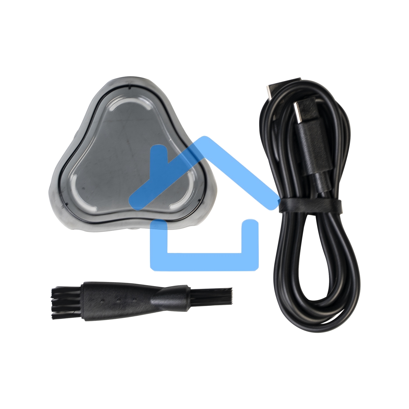 Электробритва Galaxy Line GL 4209, серебряный с черным, роторная, аккумуляторная, 5 Вт, Li-Ion аккумулятор емкостью 600 мА*ч, время непрерывной работы до 1,5 ч, ножи из нержавеющей стали, 3 независимые плавающие головки, возможность промывки бреющего блок