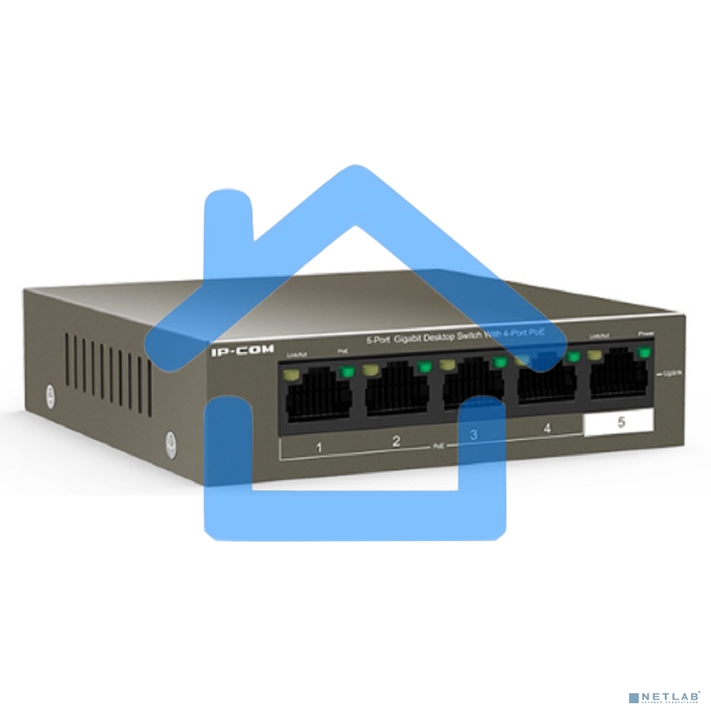 Коммутатор 5PORT 10/100/1000M G1105P-4-63W IP-COM
