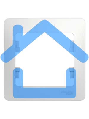 Рамка 1-м Glossa белый SchE GSL000101