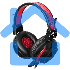 Наушники Oklick HS-G300 черный/красный 2.5м мониторы оголовье (AH-V1)