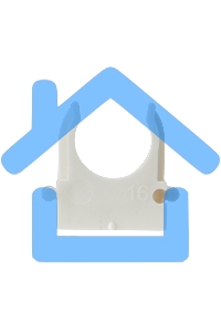 Крепеж-клипса для монтажного пистолета Ø 16 мм, белая (100 шт/уп) Rexant