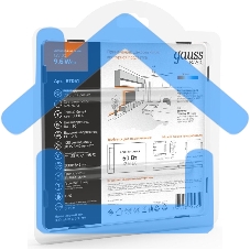 Лента светодиодная Basic Gauss 12V 9,6W/m 624lm/m 3000K IP20 LED 3m 1/100