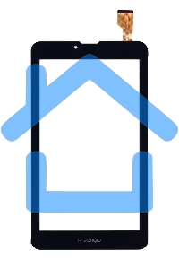 Сенсорное стекло (тачскрин) для Prestigio PMT1157, черное