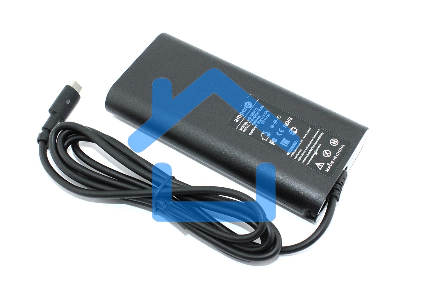 Блок питания (сетевой адаптер) Amperin 5V 1A, 20V 6.5A 130W Type-C, тонкий корпус