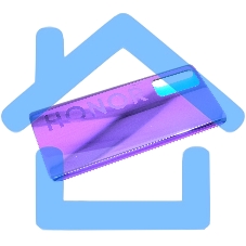 Задняя крышка для Huawei Honor 30 Pro синяя