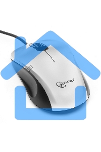 Мышь проводная Gembird MOP-100-S серебристый, 1000 dpi, USB, кнопки - 3