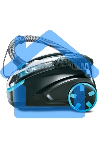 Моющий пылесос Thomas DryBOX Amfibia черный/голубой, 325/1700 Вт, уборка влажная/сухая/сбор жидкости, пылесборник контейнер 2.6 л
