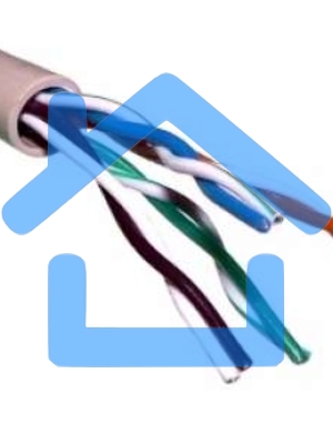 Кабель витая пара U/UTP кат.5E 4х2х24AWG solid CU PVC сер. (м) Rexant 01-0043