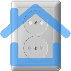 Розетка 2-м СП W59 16А IP20 защ. шторки без заземл. бел. SchE RS16-254-18 Розетка 2-м СП W59 16А IP20 защ. шторки без заземл. бел. SchE RS16-254-18