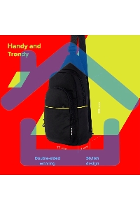 Сумка через плечо CANYON CB-2 /3.5 л/ 3 внешних и 2 внутренних кармана/водооталкивающий материал/черный (GSCNSCBD2B1)