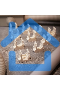 Крепеж-клипса для монтажного пистолета Ø 16 мм, белая (100 шт/уп) Rexant