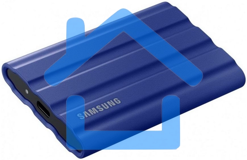 Накопитель SSD Samsung T7 Shield MU-PE1T0R/WW, USB3.2, 1ТБ, синий