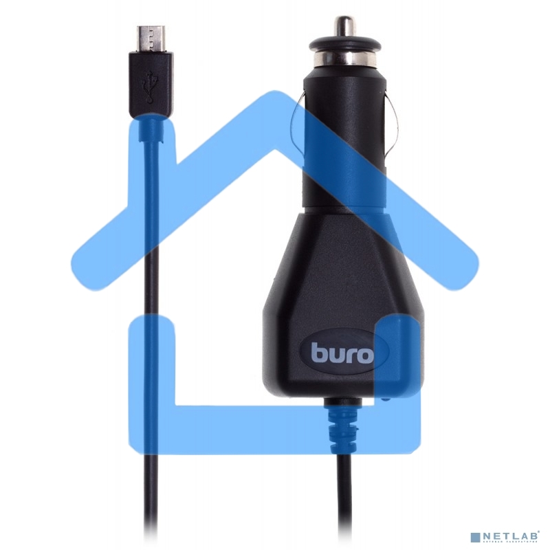 Автомобильное зарядное устройство Buro XCJ-048-EM-2A 2A универсальное кабель microUSB черный