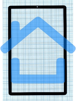 Стекло для Samsung Galaxy Tab S5E SM-T725 черное