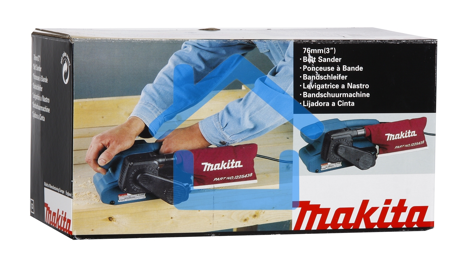 Ленточная шлифовальная машина Makita 9910 650Вт (ширина ленты 76мм)