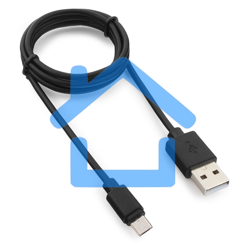 Кабель Гарнизон Кабель USB 2.0 Pro, AM/microBM 5P, 1м, черный, пакет (GCC-mUSB2-AMBM-1M)