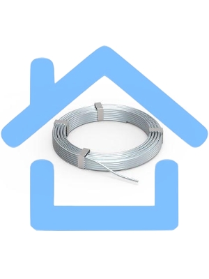 Пруток стальной оцинк. d8 (уп.110м) ДКС NC1008