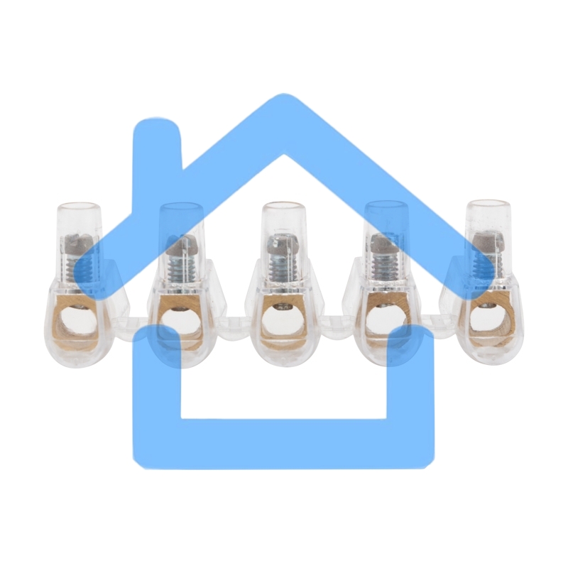 Концевой зажим винтовой изолированный КЗВИ 6 мм (5х1) (10 шт./уп.) Rexant