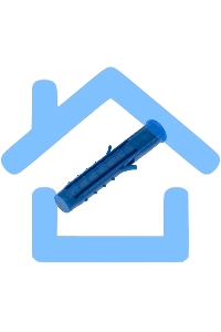 Дюбель распорный KRANZ 10х60, синий, пакет (50 шт./уп.)