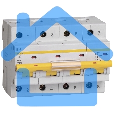 Выключатель автоматический модульный 4п C 80А 10кА ВА47-100 ИЭК MVA40-4-080-C