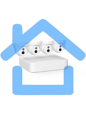 Комплект видеобезопасности Tenda IC7-PRS 4-канальныйPoE HD