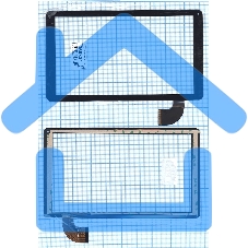 Сенсорное стекло (тачскрин) SG6138A-FPC_V2-1, черное